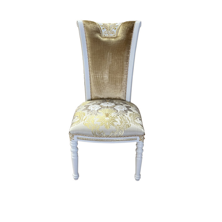 Ivory louis best sale dining chair